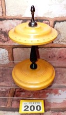 Turned Vintage Wooden Hat Pin / Earring Display Storage Stand Treen Wood