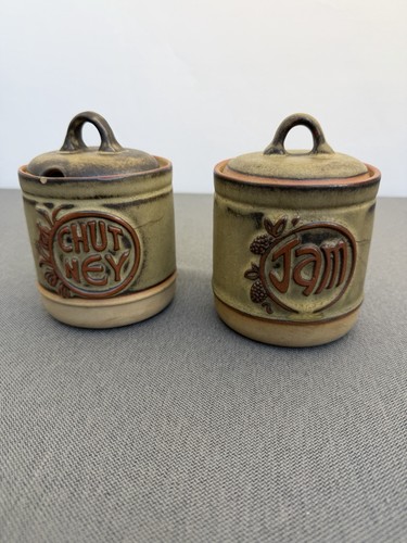 Vintage tremar pottery jam - pottery,