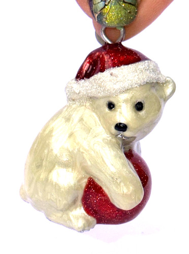 Vintage christmas polar bear - vintage,