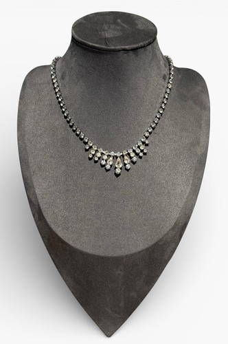 Vintage necklace silver tone - vintage,