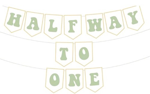 Half way one - way, to