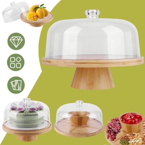 Cake display stand with dome - cake,