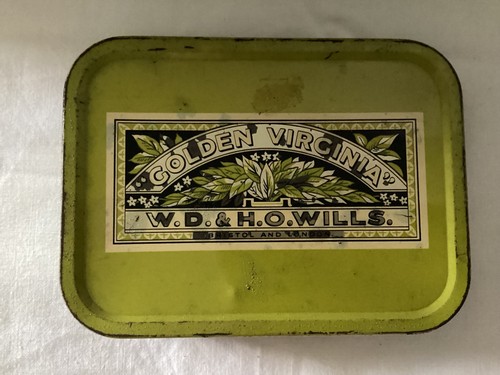Golden virginia tobacco tin - tobacco,