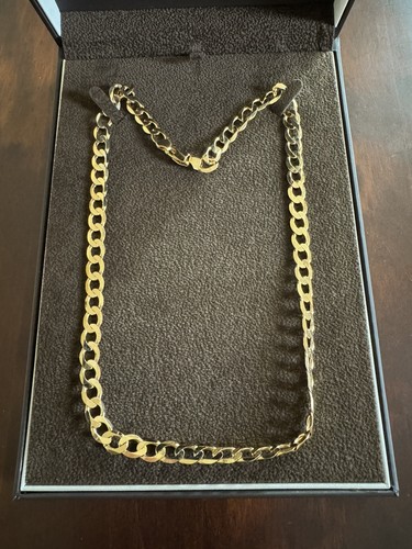 9ct yellow gold solid - 9ct, curb
