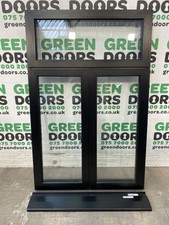 BLACK ALUMINIUM CASEMENT WINDOW CORTIZO EXTERNAL EXTERIOR ALI DOUBLE GLAZED