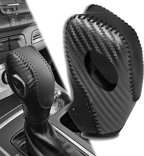 Gear shift cover black - black, genuine
