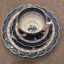 BOOTHS "REAL OLD WILLOW" TRIO: Cup, Saucer & Plate (A9072) c. 1912.