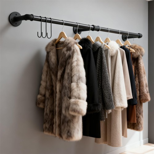 6ft wall mounted clothes - 6ft,