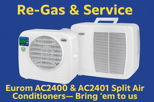 Re-Gas Service for Eurom AC2400 & AC2401 Split-Pack Caravan Air Conditioners