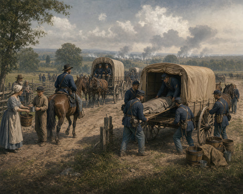 Gettysburg ambulance corps - ambulance,