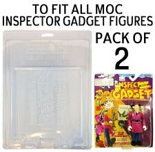 Pack of 2 Protective Cases For MOC Inspector Gadget Figures - AFTWWE WWE WWF