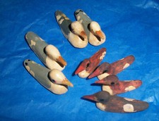 antique Miniature hand carved wood duck decoys