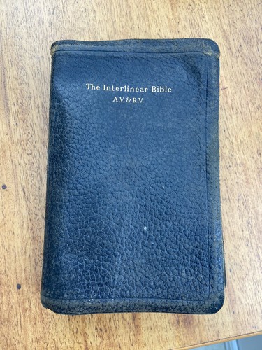 Vintage old interlinear bible - interlinear,