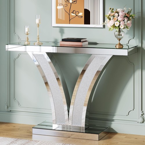 100cm mirrored console - 100cm, table