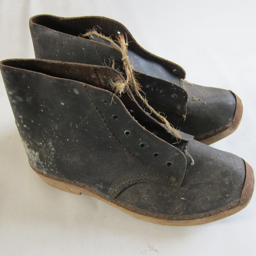 Miners clog boots wooden - miners,
