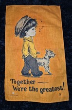 Vintage retro 1970's Tea Towel