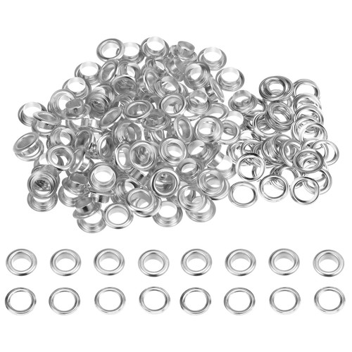 100 set round grommets - round, 8mm