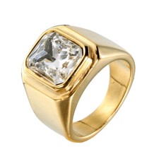 Men Women Square Blue Stone