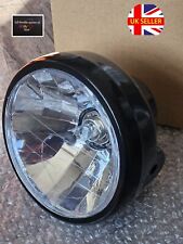 fits: NEW UNIVERSAL ROUND BLACK HEAD LIGHT 6 INCH MOTORCYCLE CG STYLE UK :-)