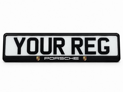 Porsche number plate frame - plate,