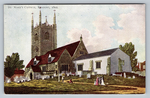 Postcard berkshire reading - -,