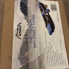 Andes Inflatable Kayak Two Person Foot Pump NIB  Plus Two Life Jackets Buoyancy