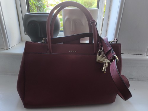 Unused dkny red - unused, saffiano