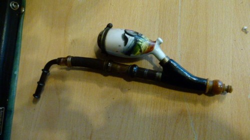 Antique smoking pipe - smoking,