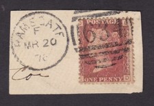 GB QV Penny Reds + POSTMARKS on Piece Duplex etc ..PRICED as SINGLES