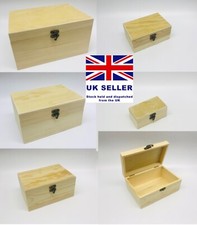 Wooden craft box pine - wooden, treasure