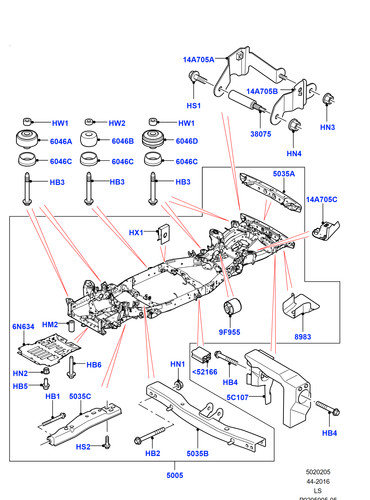 Land rover cross member - land,