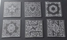 Groovi Tina's Floral Parchlets A6 Plate Collection 12 Plates Pergamano Clarity