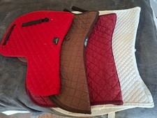 Assorted saddle pads and numnah Med/full various colours 