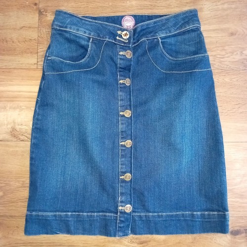 Joules button front denim