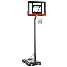 SPORTNOW 2.6-3.1m Basketball Hoop w/ Weighted Base, Black, Used