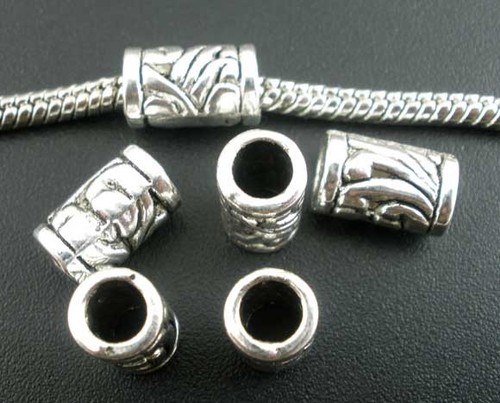 Tibetan silver spacer beads - silver,