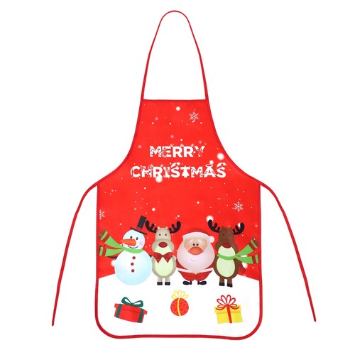Reusable red christmas - red, apron