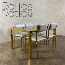 Brass & Glass Dining Table