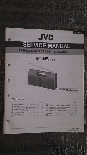 Jvc service manual book - jvc, rc-n5