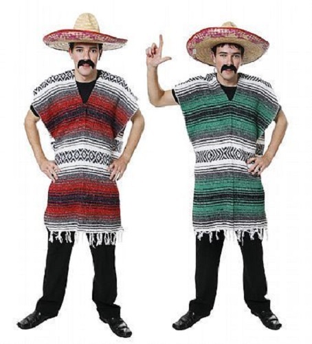 Mexican poncho fancy dress - fancy,
