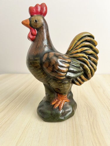 Vintage ceramic rooster - vintage,