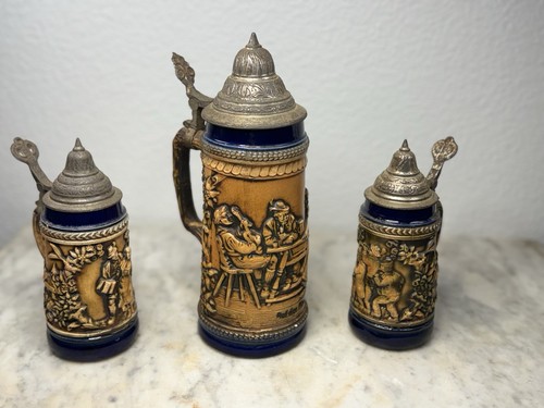 Vtg german beer steins - german,