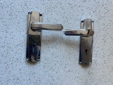 Reclaimed Art Deco Chrome Door