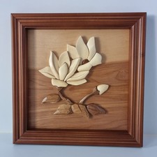 Wooden Flower Rustic Square