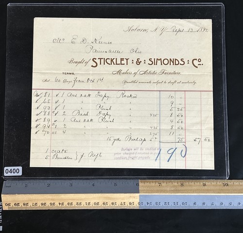 1892 stickley simonds - 1892, co