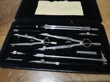 Vintage Precision Instruments Made in Germany Drawing Set Drafting Compasses