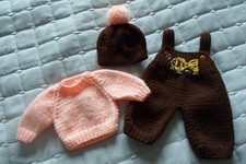 Hand Knitted Dolls Clothes to