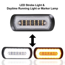 Halo Ring, Dual Function, LED Strobe & Halo/Marker Light Amber, White R65 Beacon