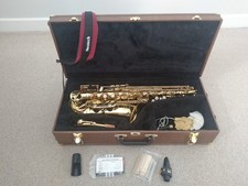 Artemis MkII Alto Saxophone with case, tutoring books, upgraded accessories.