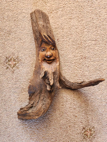 Hand carved wood - tree, spirit